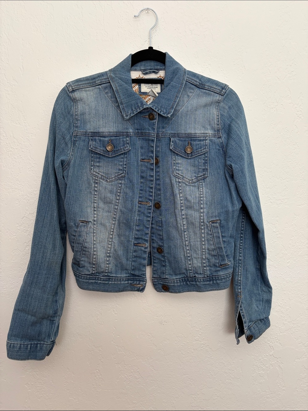(!!) Hollister Light Blue Denim Jean Jacket